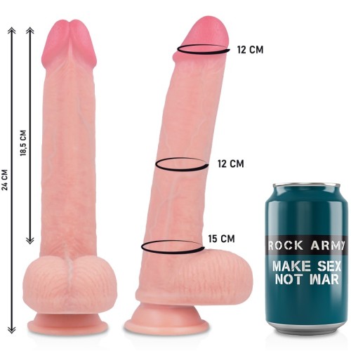 Rockarmy Arnés + Liquid Silicone Dildo Premium Kingcobra 24 Cm