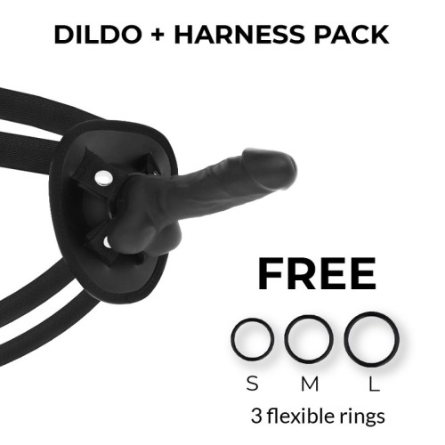 Dildo + Harness Articulable Density Cocksil 13 cm