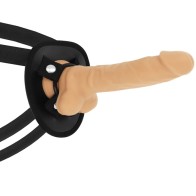 Articulated Dual Density Dildo with Harness