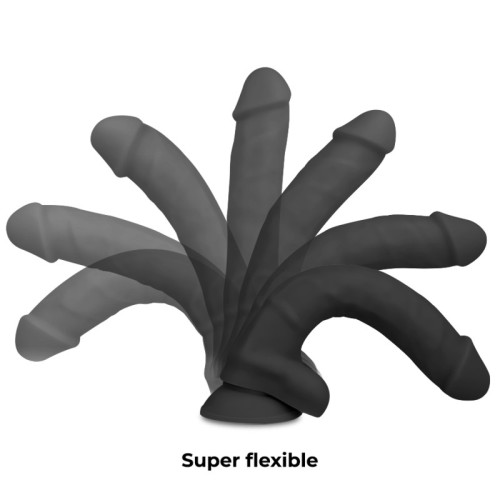 Harness + Articulable Silicone Dildo