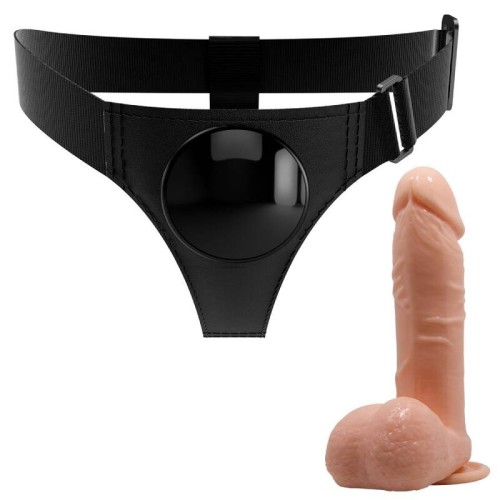 Universal Harness Briefs with Realistic 20 cm Dildo