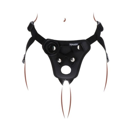 Strap-on Pleasure Harness Black for Role Play