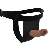 Harness Briefs with Dildo Included - Brown