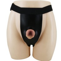 Harness Briefs with Dildo Included - Brown