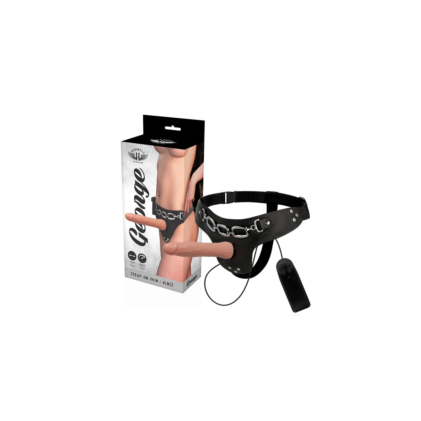 Realistic Vibrator with Harness for Intense Pleasure