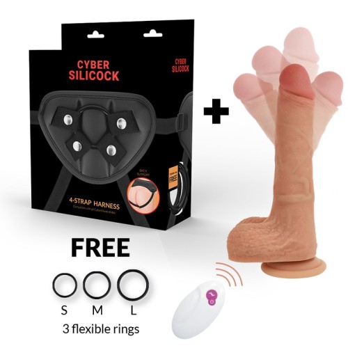 Mr. Rick Liquid Silicone Harness with Remote Control - Explore Pleasure