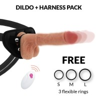 Huck Liquid Silicone Harness with Remote Control for Dildos