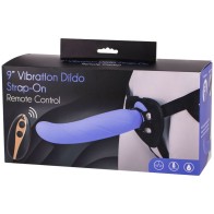 Arnés Strap On con Dildo Vibrador de 24 cm