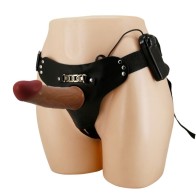 Starks Vibrating Harness Briefs with Hollow Dildo 17.5 cm