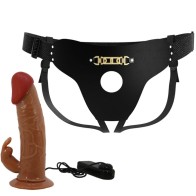 Universal Harness Briefs with Vibrating Dildo - Marion