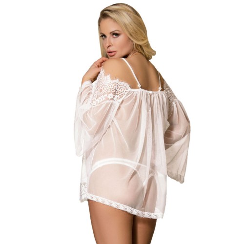 Sublime White Babydoll with Bell Sleeves