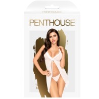 Penthouse Babydoll After Sunset Blanco L/XL