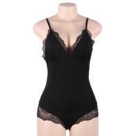 Stunning Lace Teddy Plus Size by Queen Lingerie