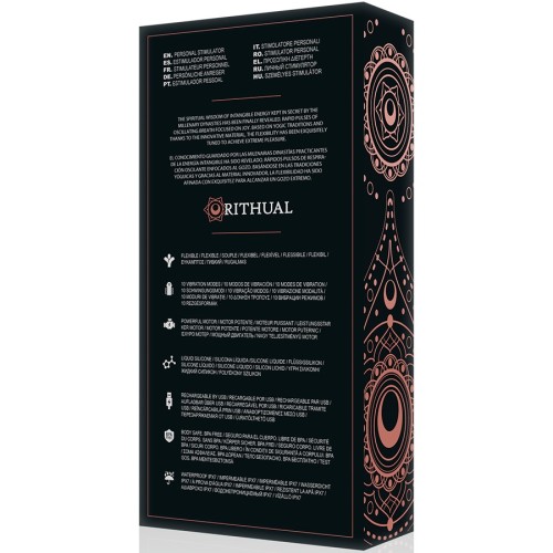 Ritual Kriya Estimulador Punto-G Recargable Negro