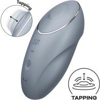 Satisfyer Tap & Climax 1 Lay-on Vibrator Gray