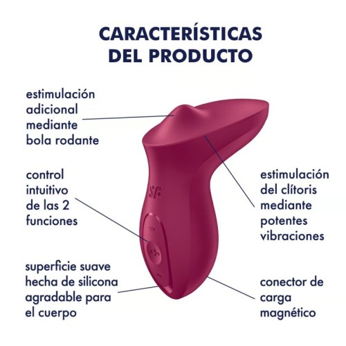 Satisfyer Exciterrr Clitoral Lay-on Vibrator Berry