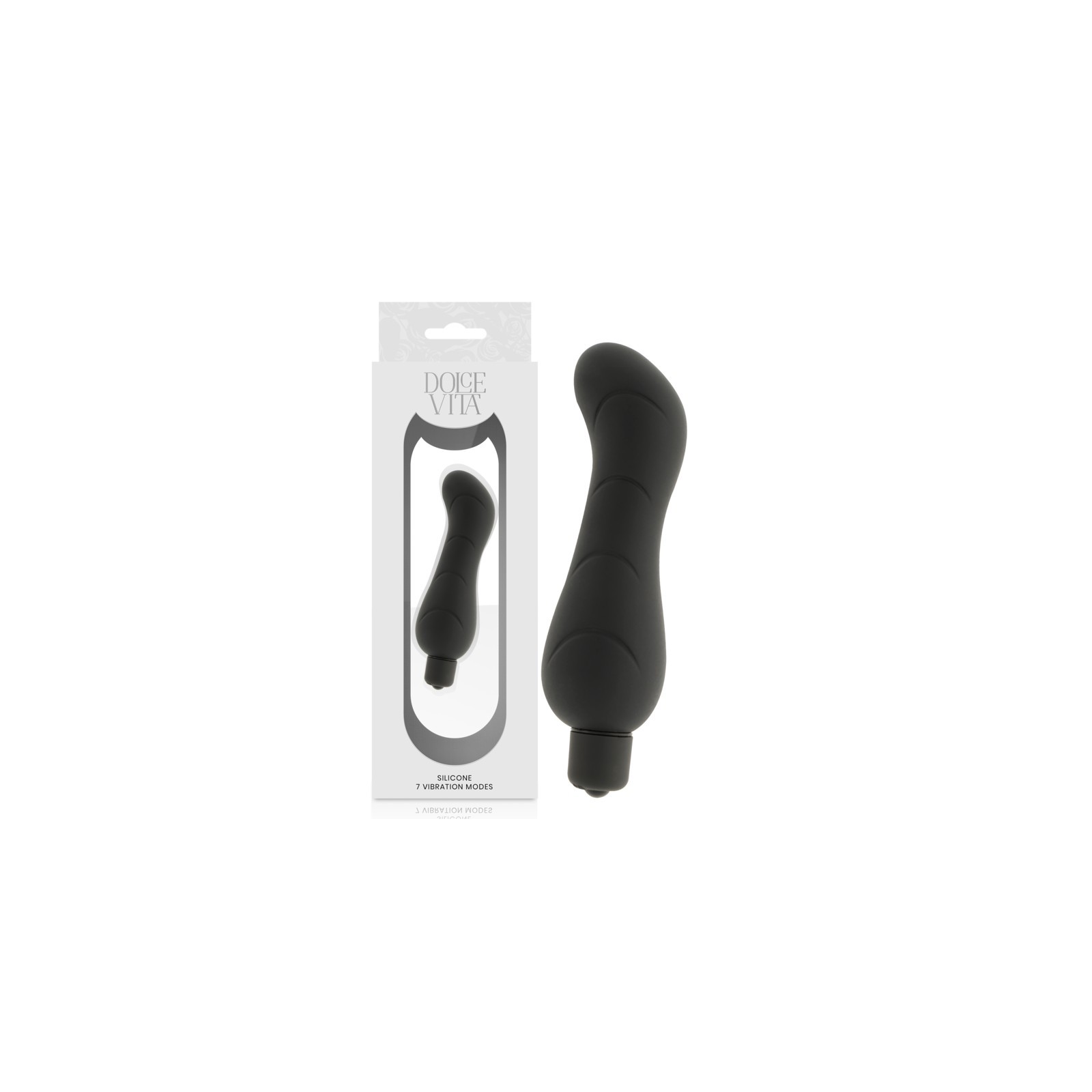 G-Spot Black Silicone Vibrator