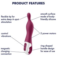 Satisfyer A-Mazing 1 Vibrador Punto A - Descubre el Placer Máximo