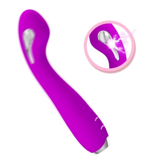 Pretty Love - Hector Vibrador Electroshock Recargable & Impermeable Morado - Tecnología Avanzada de Electroshock