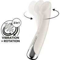 Satisfyer G-sport 1 Vibrador Rotador Beige - Sensación Definitiva