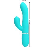 Pretty Love G-Spot Vibrator Multi-function Aqua Green