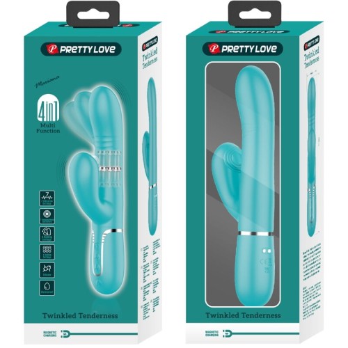 Pretty Love G-Spot Vibrator Multi-function Aqua Green