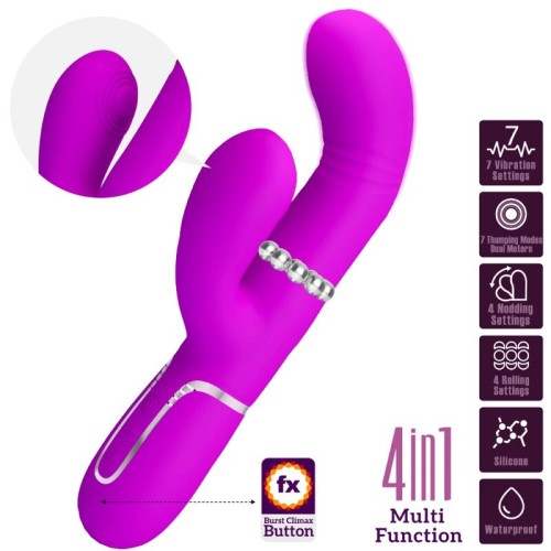 Vibrador Multifuncional Punto G Fucsia Pretty Love