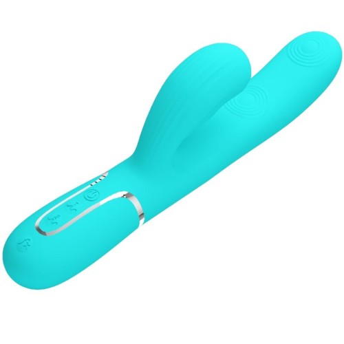 Pretty Love G-Spot Pearl Vibrator 3-in-1 Multifunction Green Water