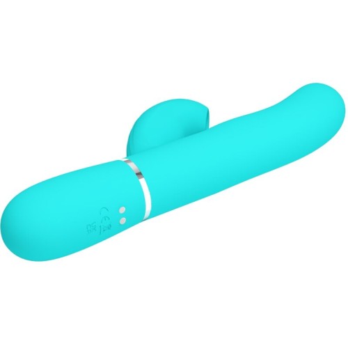 Pretty Love Perlita Vibrador Punto G 3 En 1 Multifunción Verde Agua