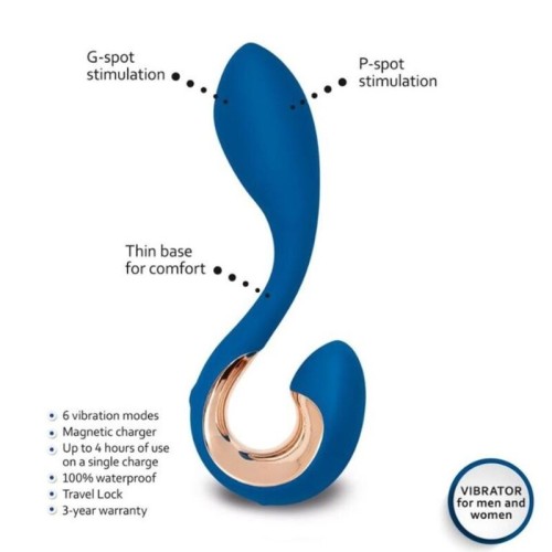 Gpop 2 G-Spot P-Spot Vibrator Blue Indigo