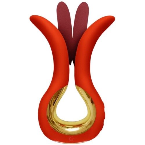 Gvibe Maxi Vibrator with Two Flexible Tips Coral