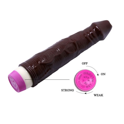 Baile Vibrador Waves Of Pleasure 23 cm Marrón