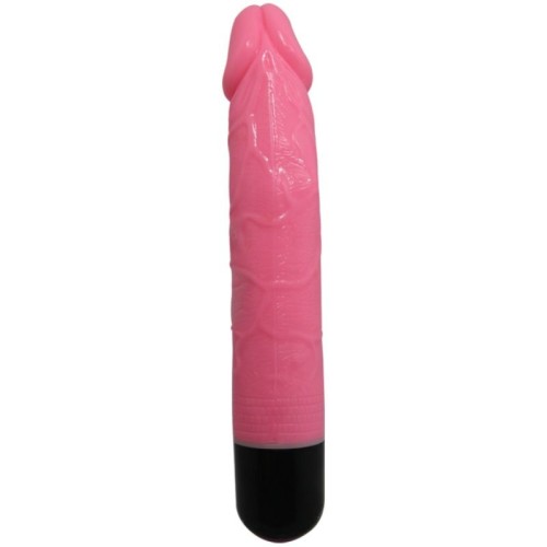 Colorful Realistic Vibrator Pink 23 Cm