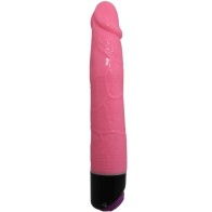 Colorful Realistic Vibrator Pink 23 Cm