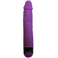 Colorful Sex Realistic Vibrator Lilac 23 cm