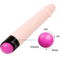 Dildo Colorido con Vibración y Rotación de 24 cm