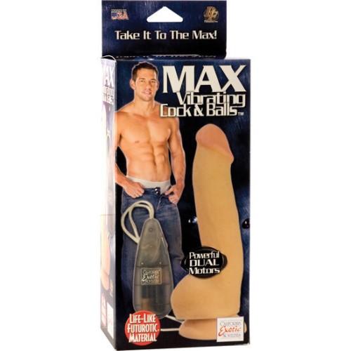 Max Pene Realístico Con Doble Vibrador - Placer Definitivo