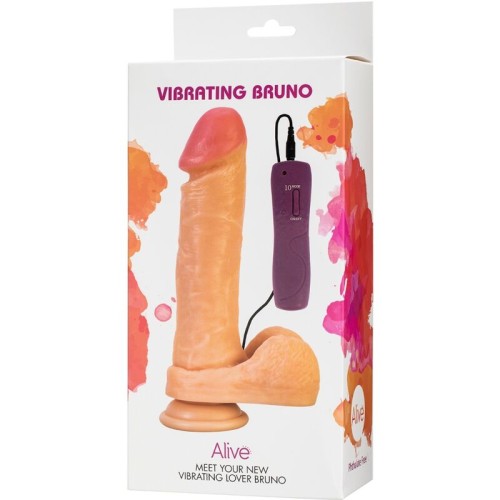 Bruno Vibrador Realístico 22 Cm para Placer