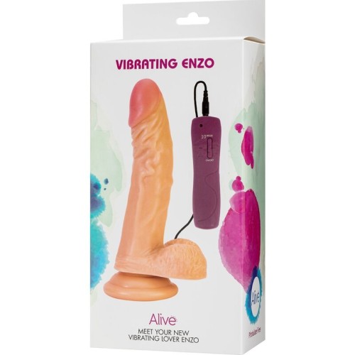 Enzo Realistic Vibrator 21 Cm for Ultimate Pleasure