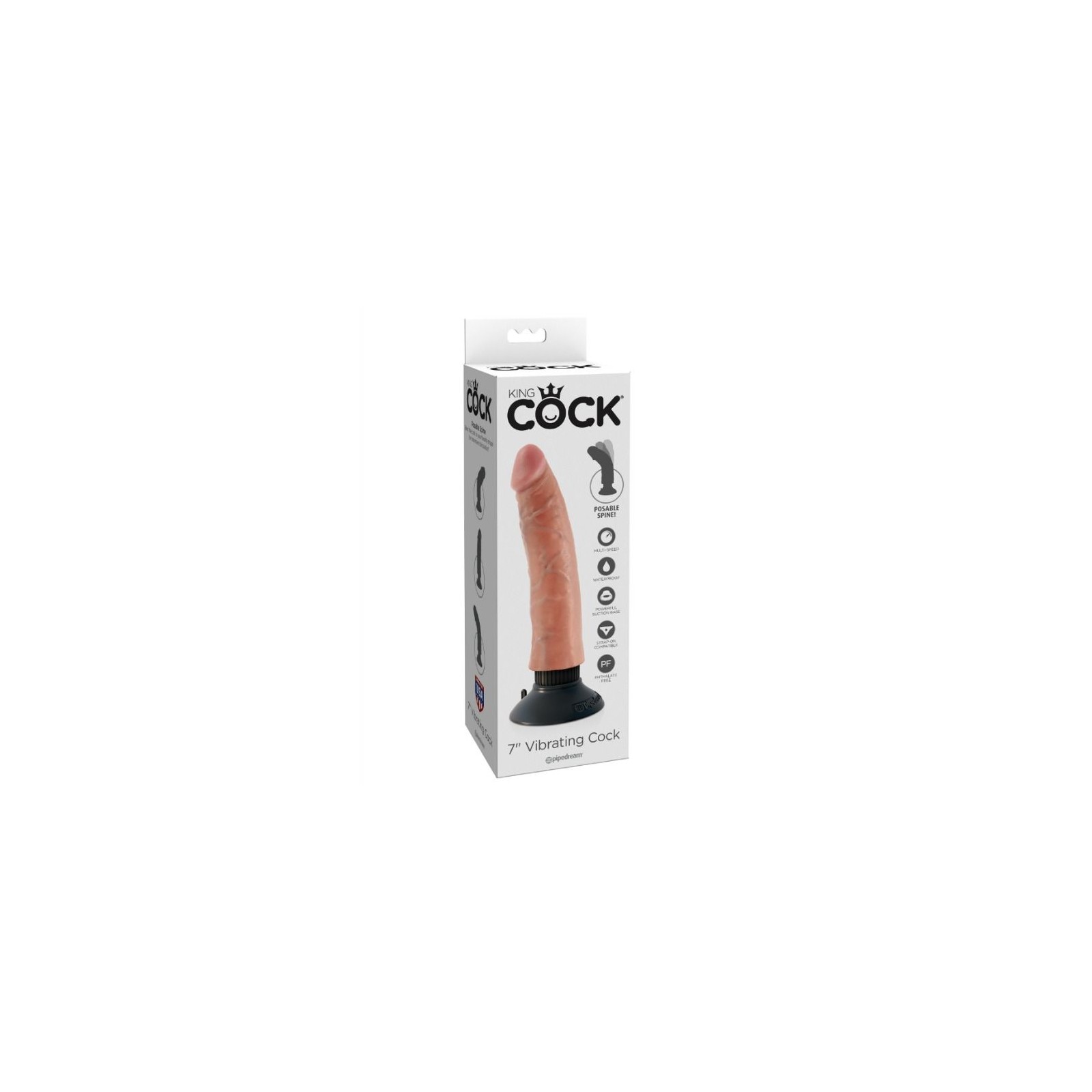 King Cock Realistic Vibrator 17.78 Cm - Ultimate Pleasure