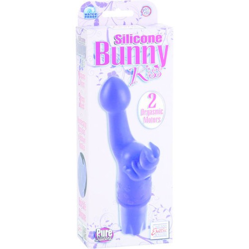 Vibrador Conejito Lila de Silicona Kiss con Vibraciones Potentes