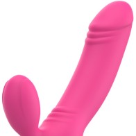 Ohmama Bix Double Stimulation Vibrator Xmas Edition Pink