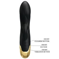 Vibrador De Lujo Bañado En Oro Recargable Pretty Love