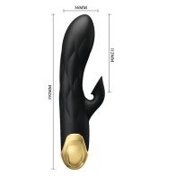 Vibrador De Lujo Bañado En Oro Recargable Pretty Love