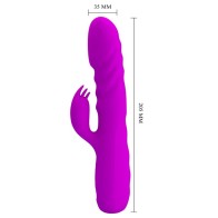 Pretty Love Melanie Rechargeable Rabbit Vibrator Purple