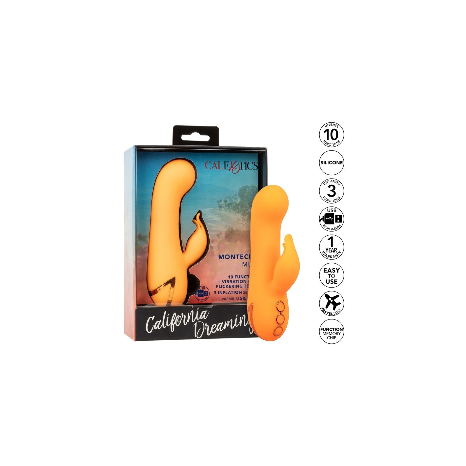 Montecito Muse Rabbit Vibrator Orange - Ultimate G-spot Stimulation