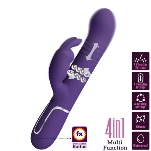 Pretty Love Coale Vibrador Rabbit 4 En 1 - Placer Supremo