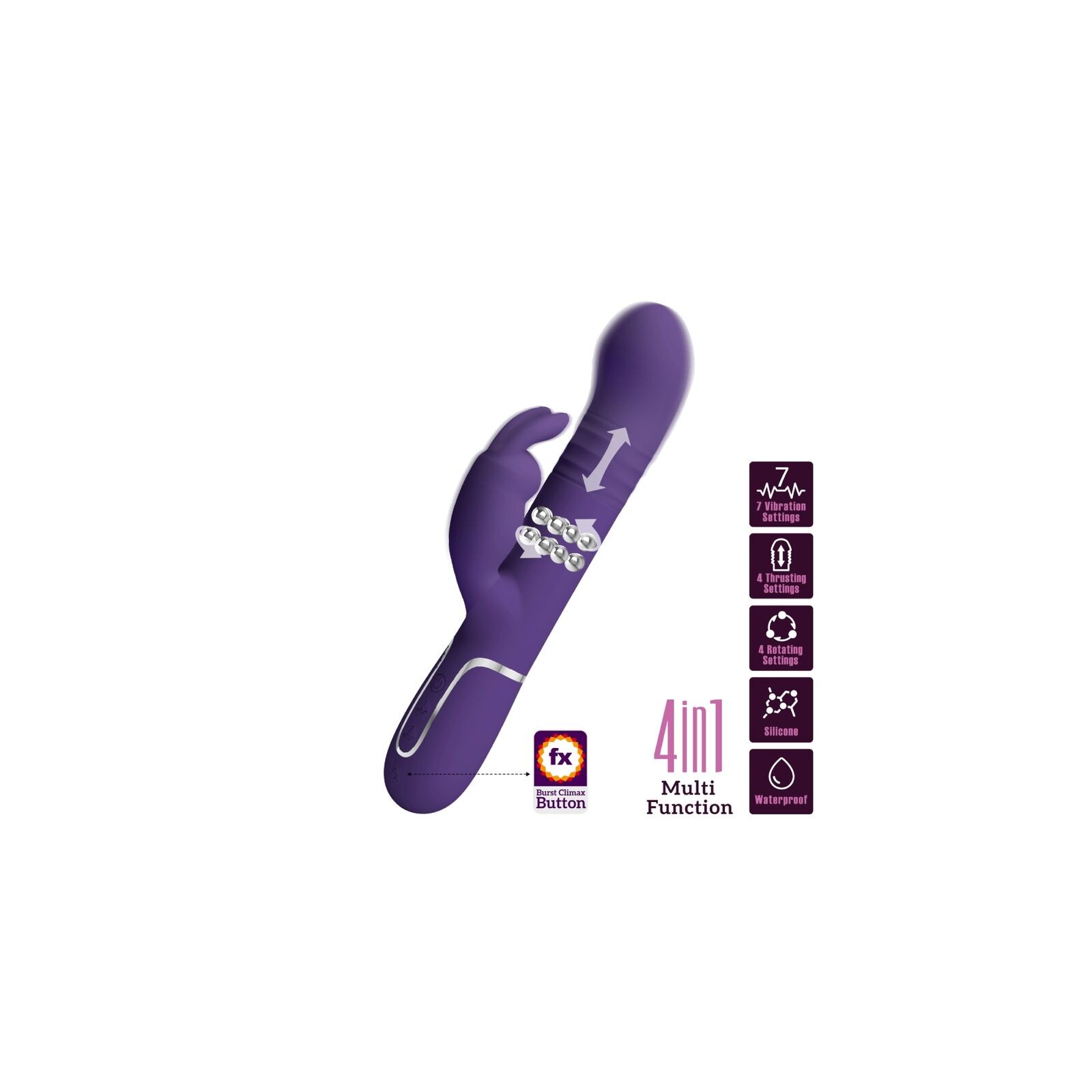 Pretty Love Coale 4 in 1 Rabbit Vibrator - Ultimate Pleasure