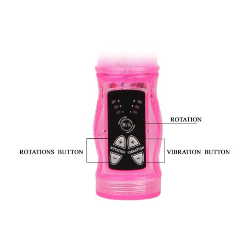 Baile Mini Rotating Rabbit Vibrator Super-Stimulator Pink