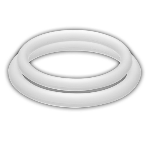 White Penis Rings - M